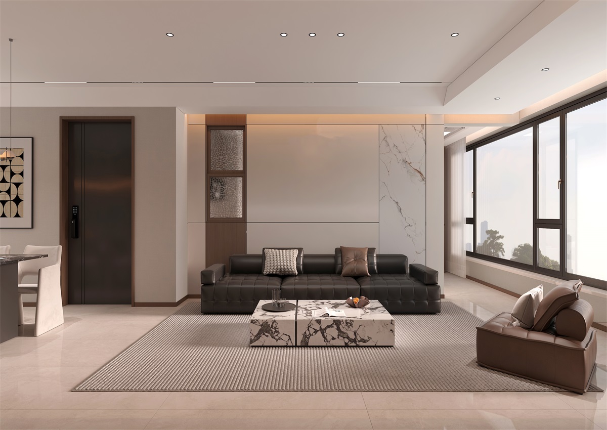 玉庭華府131㎡ | 現(xiàn)代意式+美拉德色系，濃郁棕調的電影氛圍直接封神！