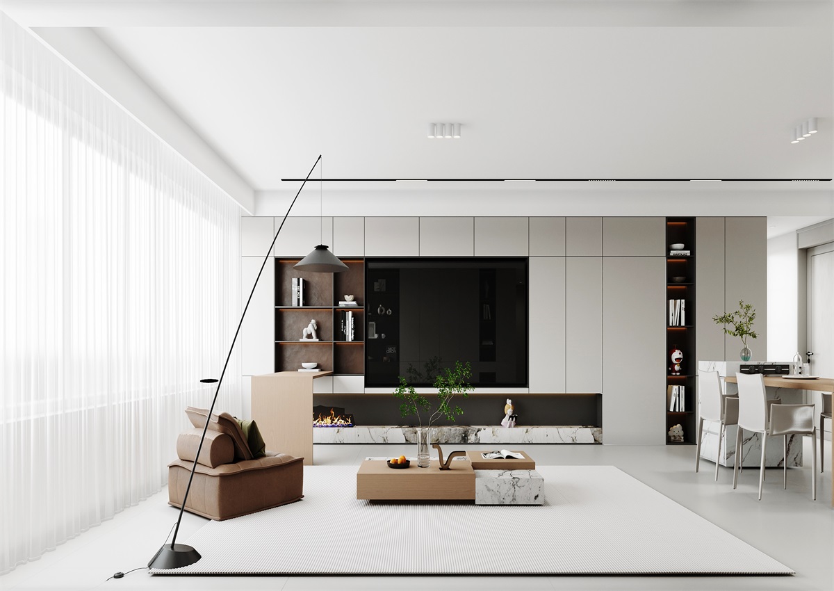 中海華樾143㎡ | 三口之家的極簡主義，審美+功能雙雙在線！