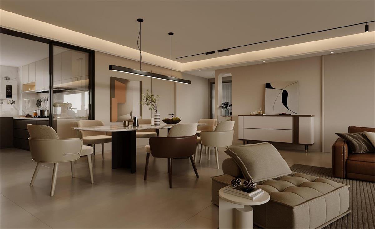 中海華樾 | 現(xiàn)在裝修都內(nèi)卷成這樣了？！從玄關(guān)就開(kāi)始美哭的143㎡現(xiàn)代風(fēng)