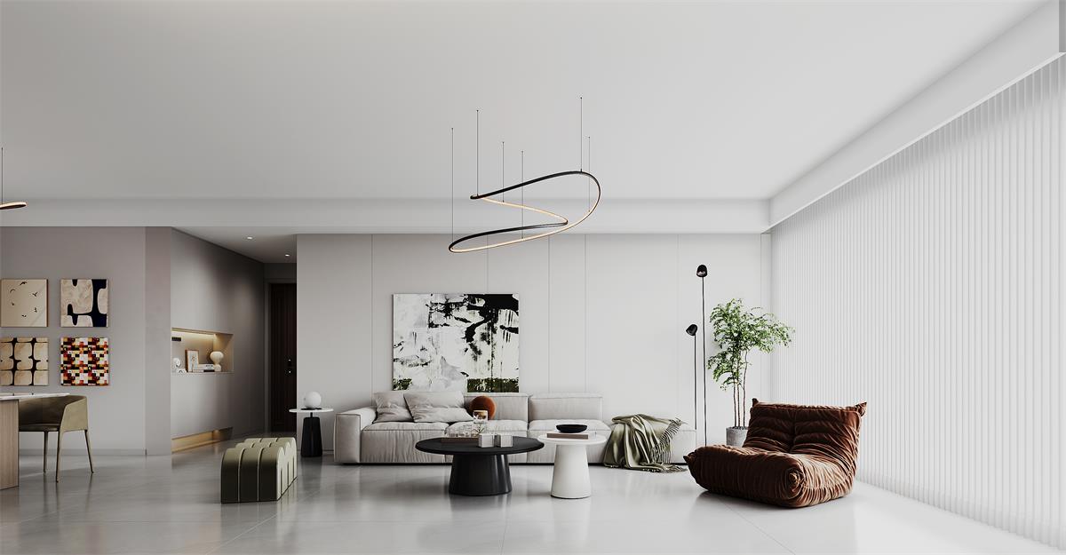 寧房云筑129㎡ | 裝修的盡頭原來是極簡！家越簡單越高級~