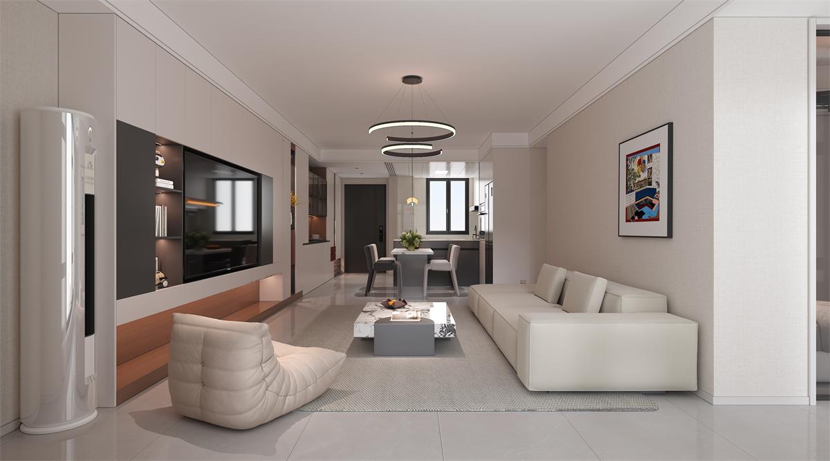 星耀閱海 |123㎡小三居極限改造！整墻收納柜+開放式餐廚，空間翻倍還顯大！