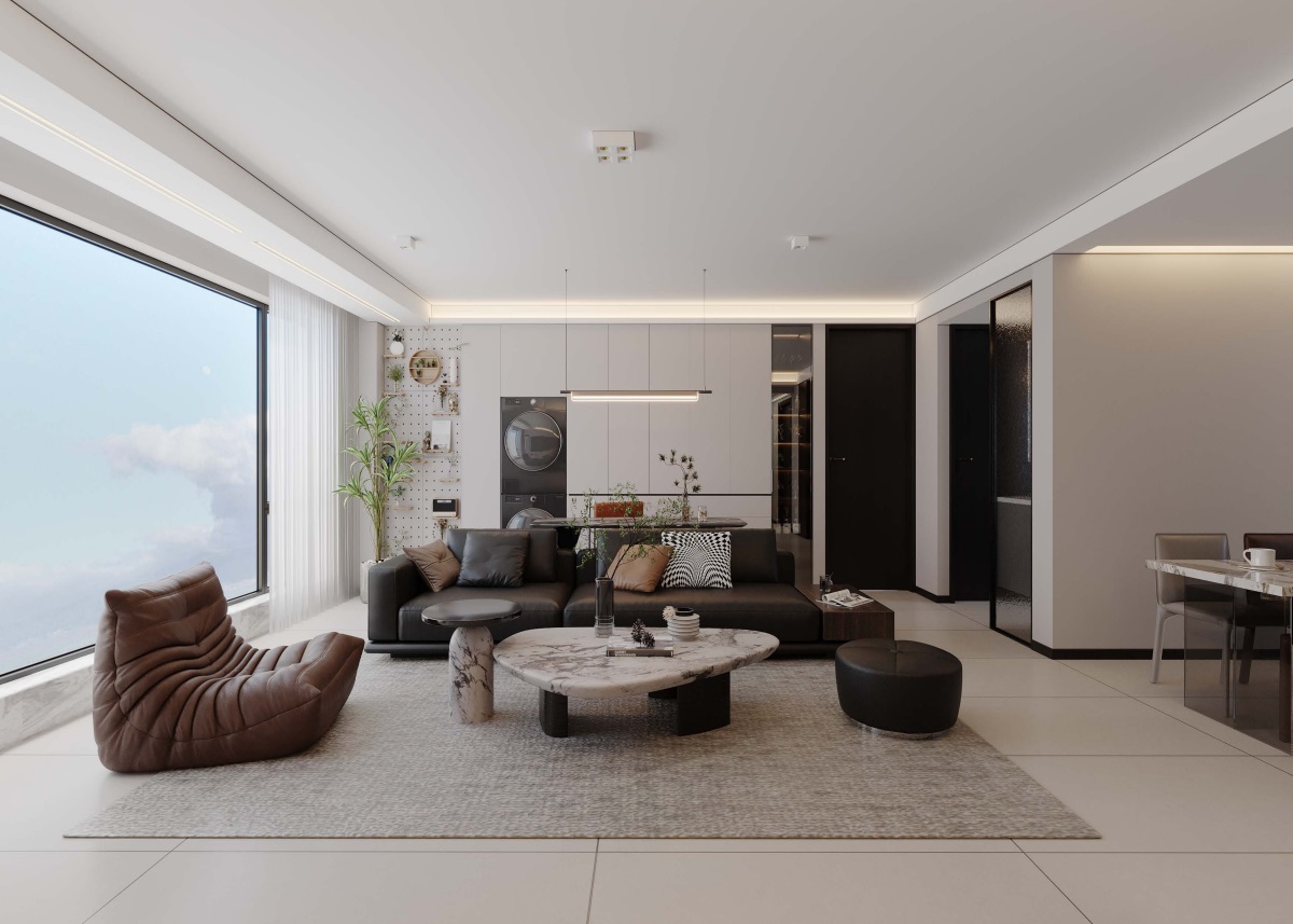 光耀上院128㎡ | 高效“去班味”的舒適現(xiàn)代風(fēng)！開啟治愈系慢生活~