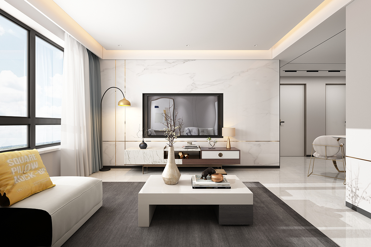 銀川裝修-輕奢風格裝修效果圖